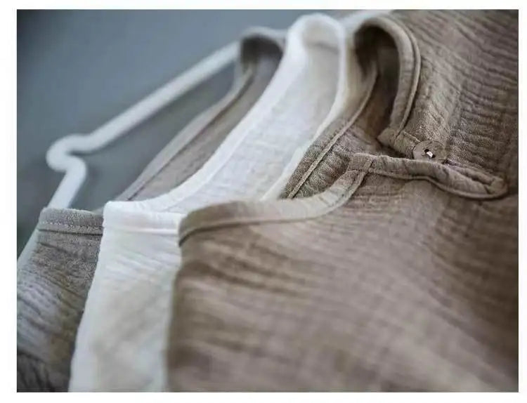 Summer Children's Clothing Set for 0-7Y Boys & Girls Cotton Linen Muslin Suit T-shirt Tops + Shorts 2pcs Baby Loungewear Outfit
