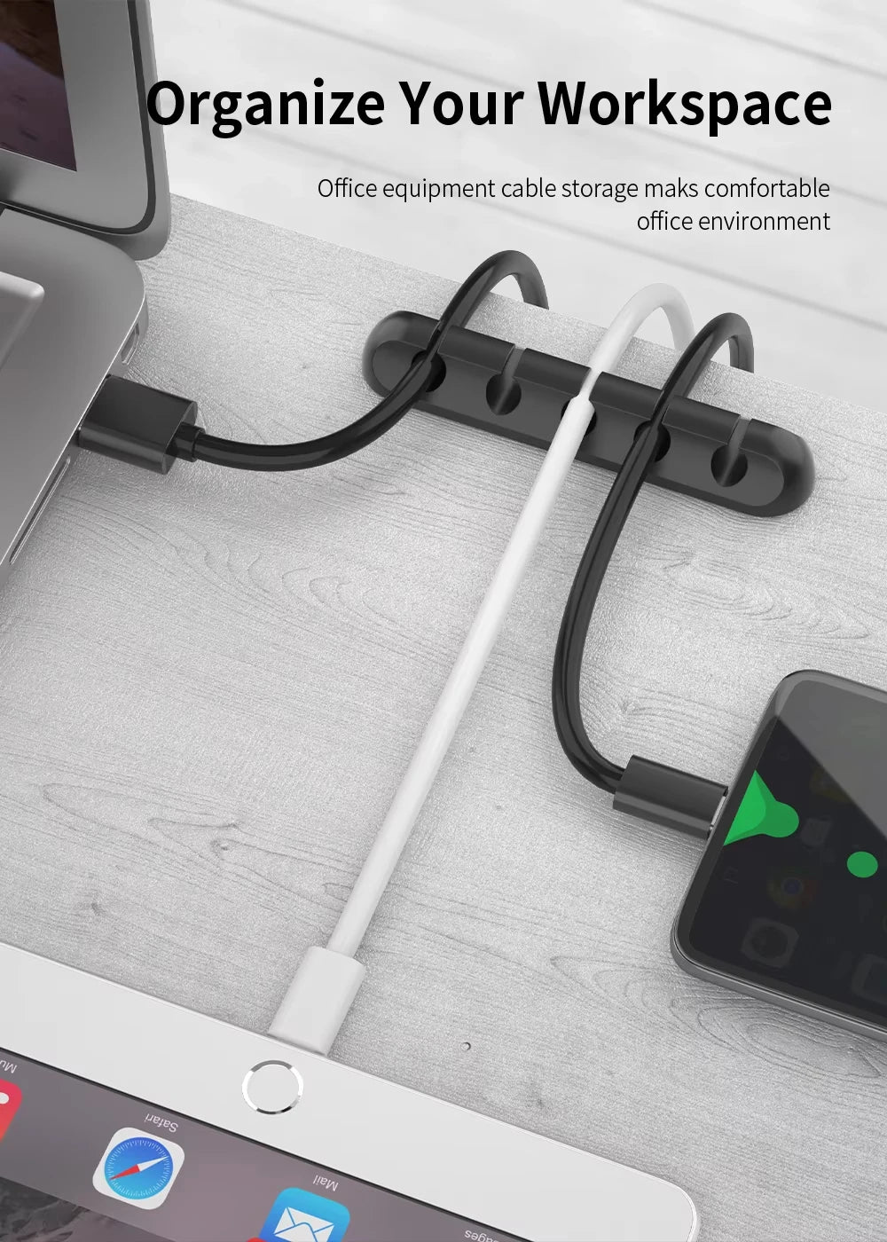 NNBILI FlexClip – Silicone Cable Organizer