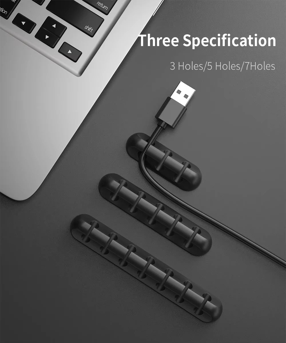 NNBILI FlexClip – Silicone Cable Organizer