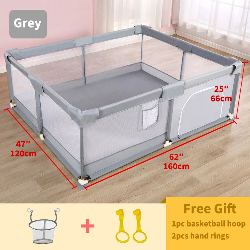 7 Optional Sizes Large Children's Playpen with Foam Protector Baby Safety Fence Kids Ball Pit Playpen for Babies Baby Playground