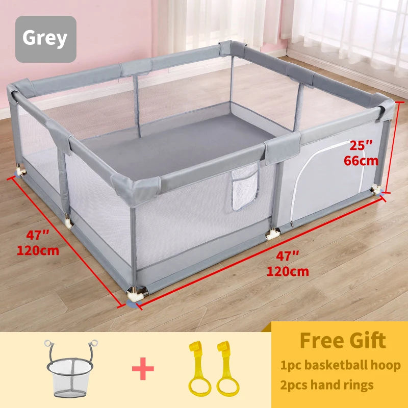 7 Optional Sizes Large Children's Playpen with Foam Protector Baby Safety Fence Kids Ball Pit Playpen for Babies Baby Playground