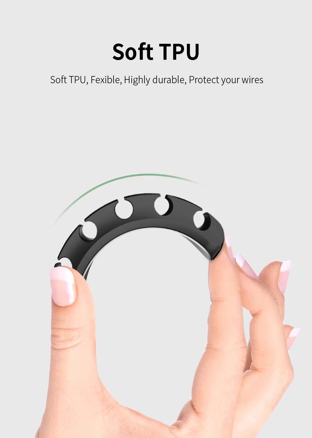 NNBILI FlexClip – Silicone Cable Organizer