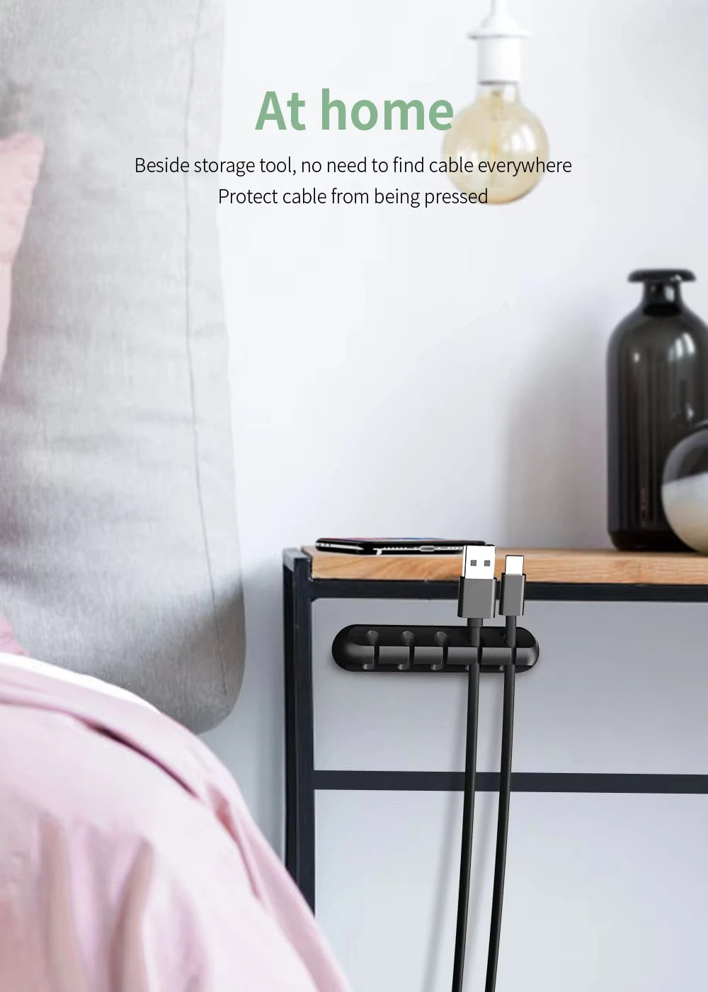 NNBILI FlexClip – Silicone Cable Organizer