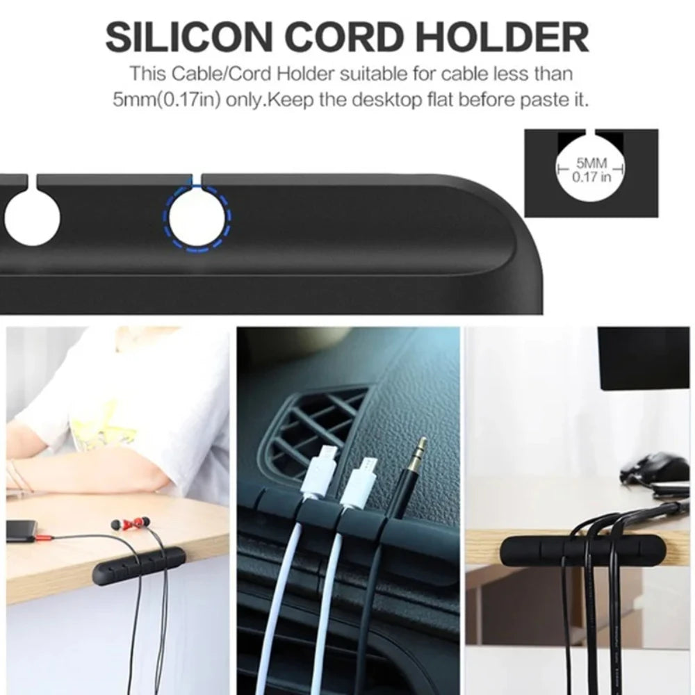 NNBILI FlexClip – Silicone Cable Organizer
